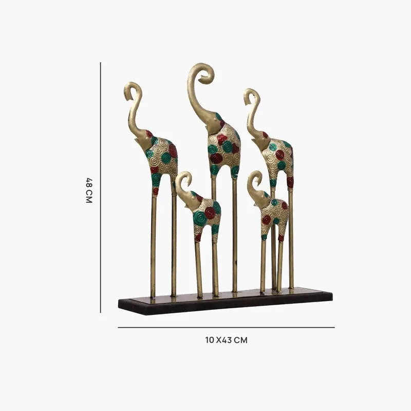 Imperial Elephants Metal Showpiece media 7