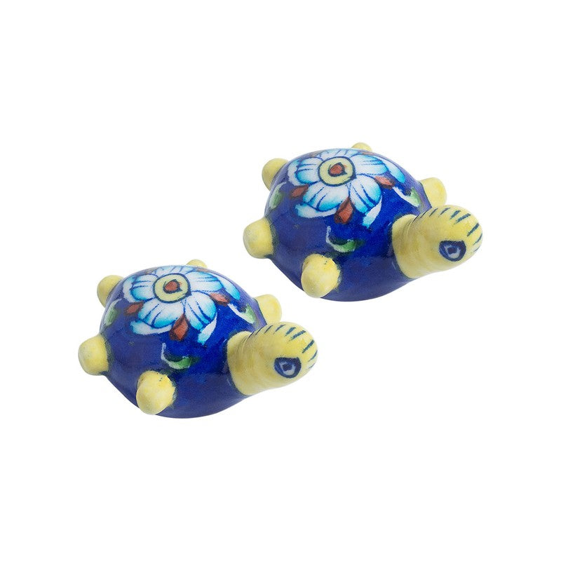 Mystic Tide Turtles Showpieces(Blue) - Set Of Two media 3