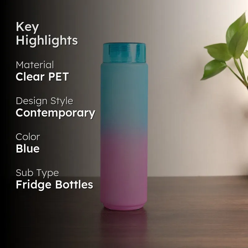 FrostHue Blue Clear PET Bottle - 1000 mL media 2
