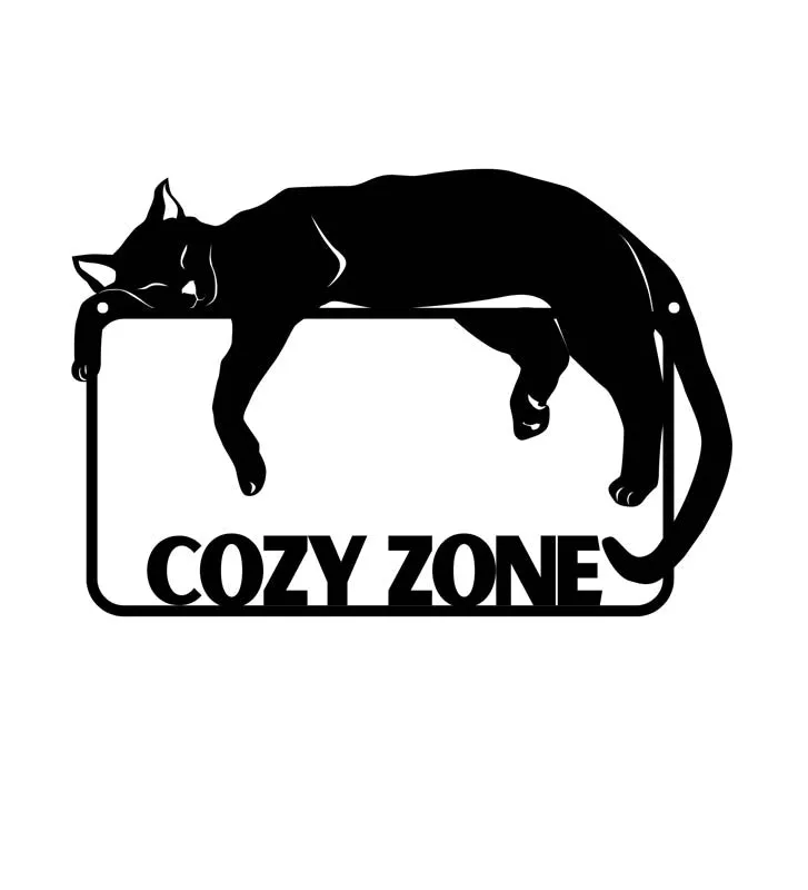 Cozy Zone Cat Nap  Mild Steel Wall Accent media 3