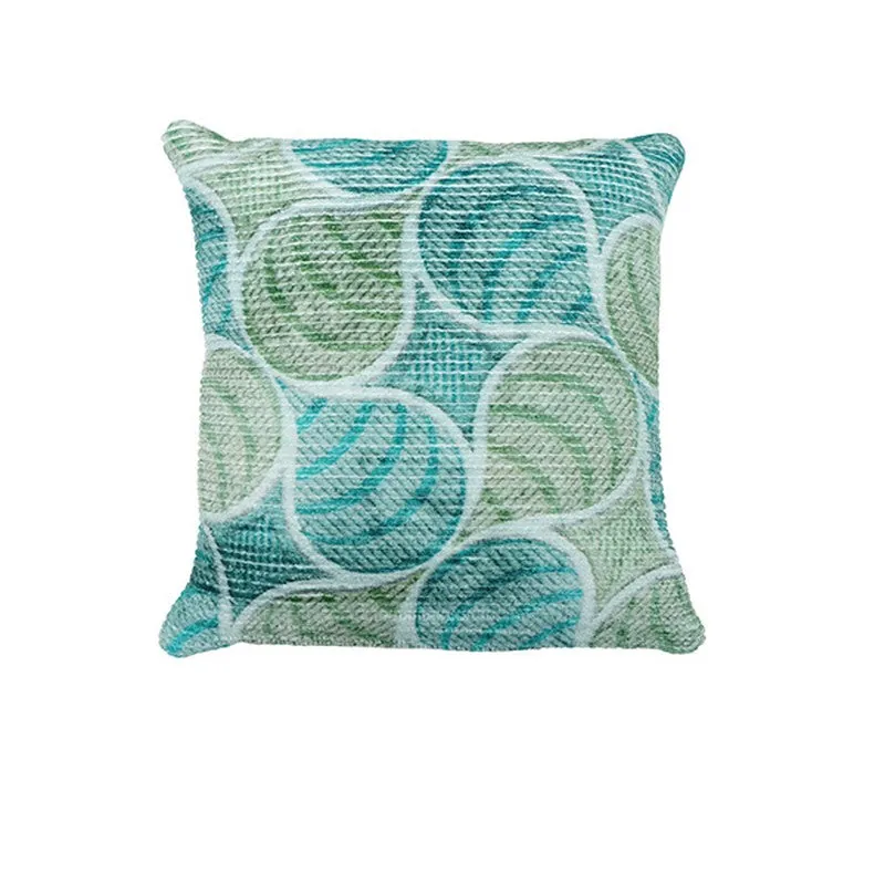 PetalPrism Cushion Cover (Sky Blue) - Set Of Two media 3