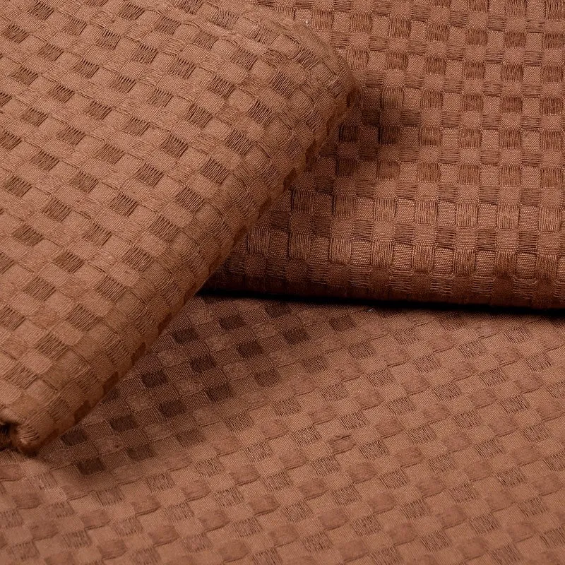 PlainLux Cotton Bedsheet (Brown) - 150 TC media 5
