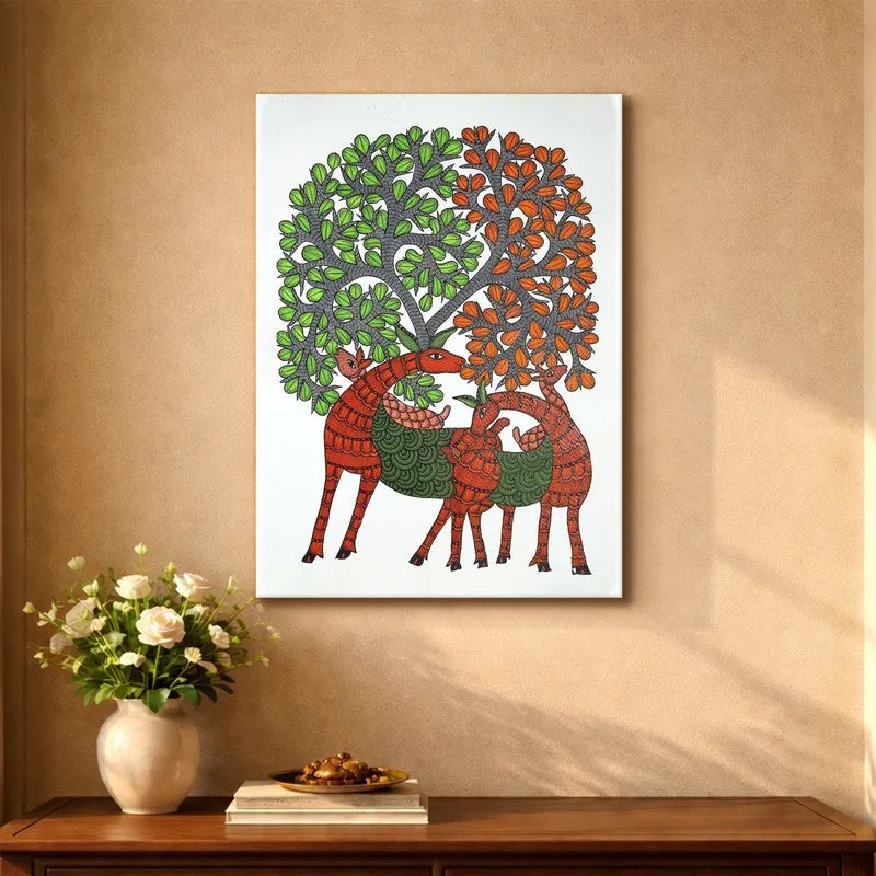 Twin Deer Canopy Canvas Wall Art & Paintings media 5
