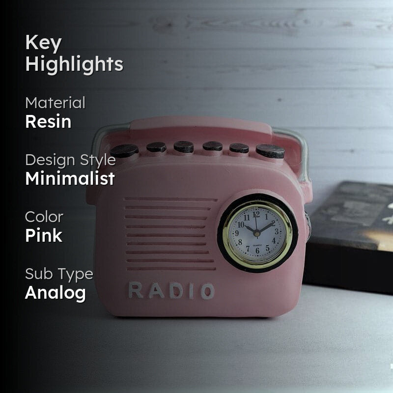 Radio Cheer Clock - PInk image 2