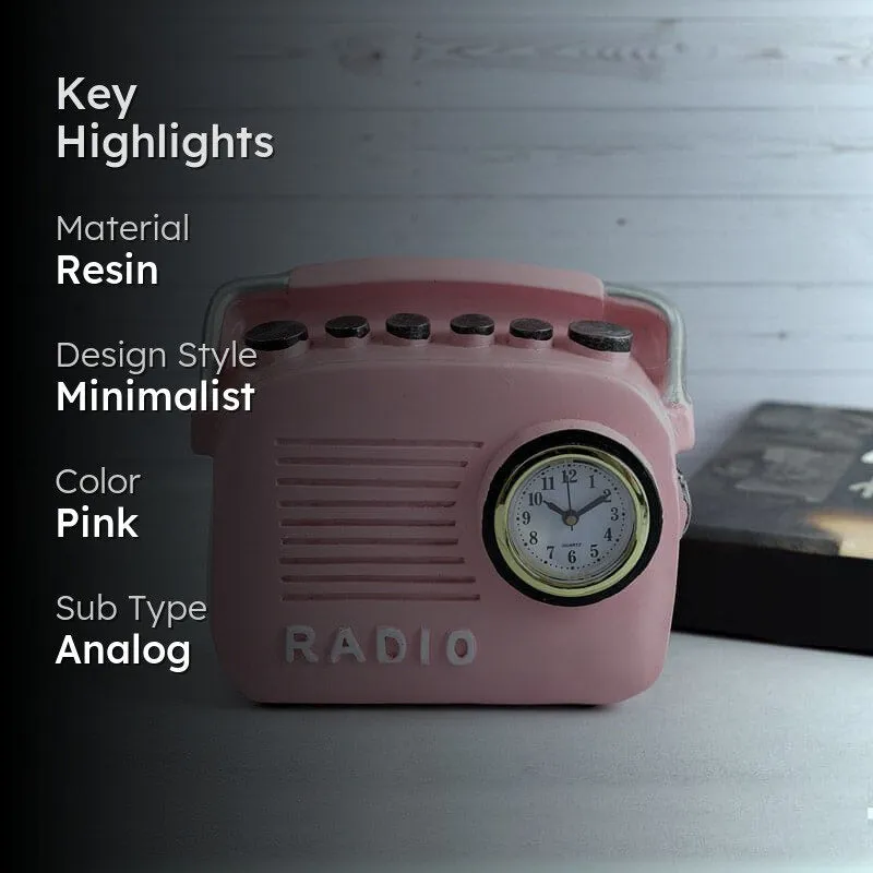 Radio Cheer Clock - PInk media 2