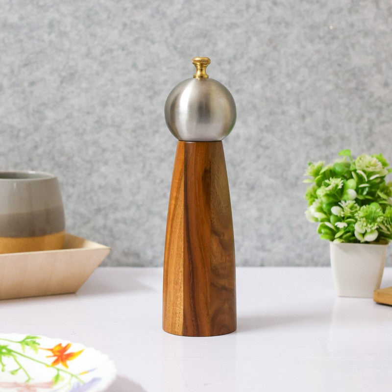 Zestora Acacia Wood Salt & Pepper Bottles