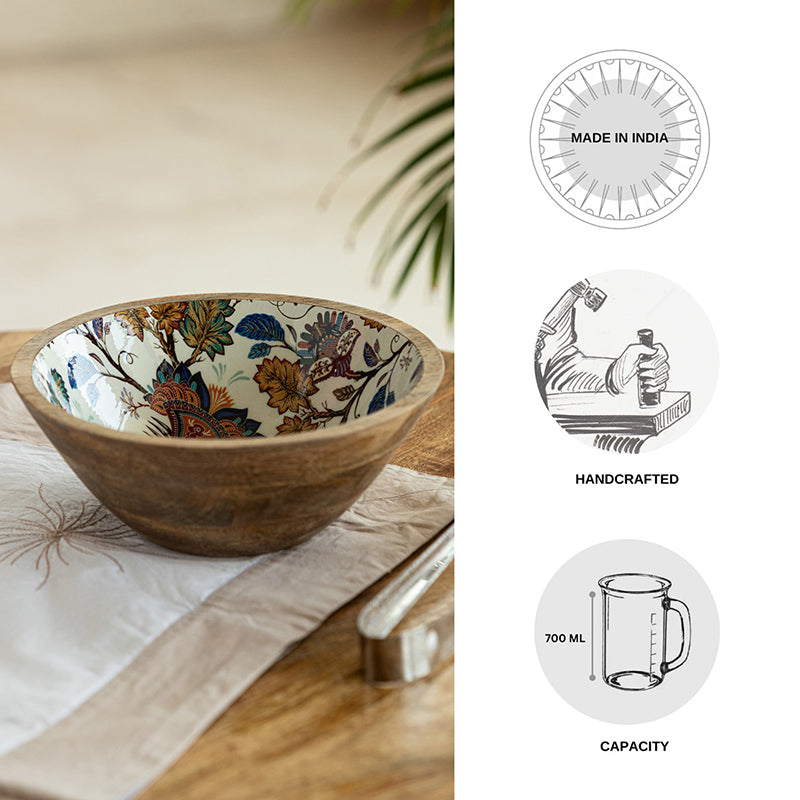 Upavana Mango Wood Salad Bowl - 700 mL media 4