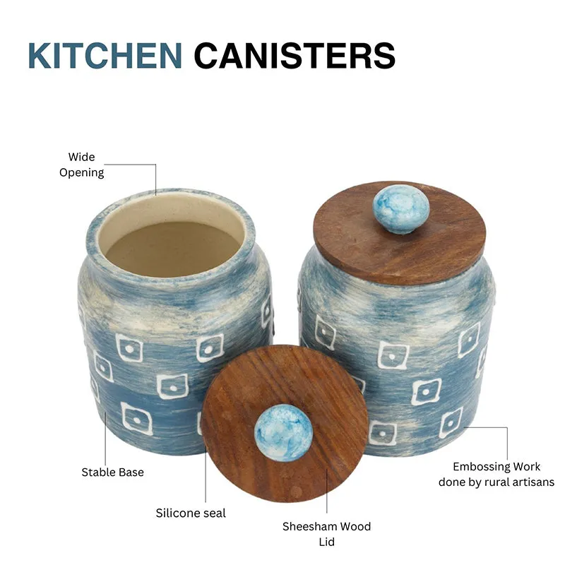 Carvy Ceramic Jar (500 mL Each) - Set Of Two media 4