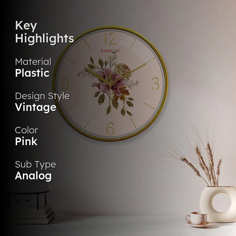 Leah Floral Wall Clock media 2