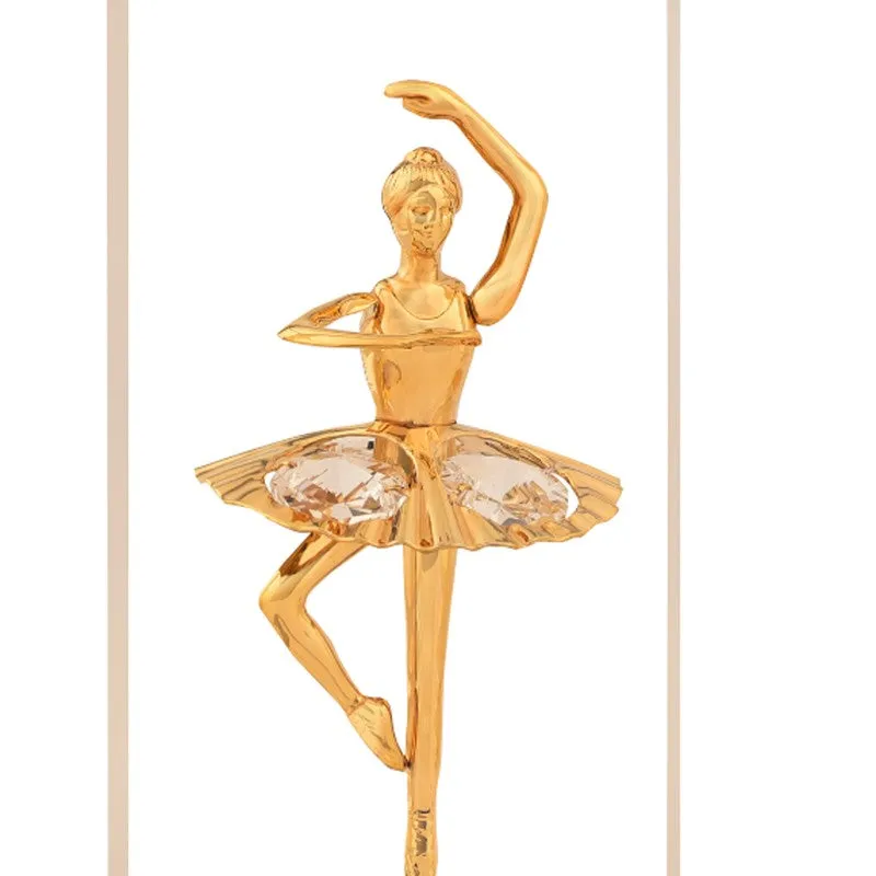 Golden Grace Lady 24K Gold Plated Mild Steel Showpiece media 5