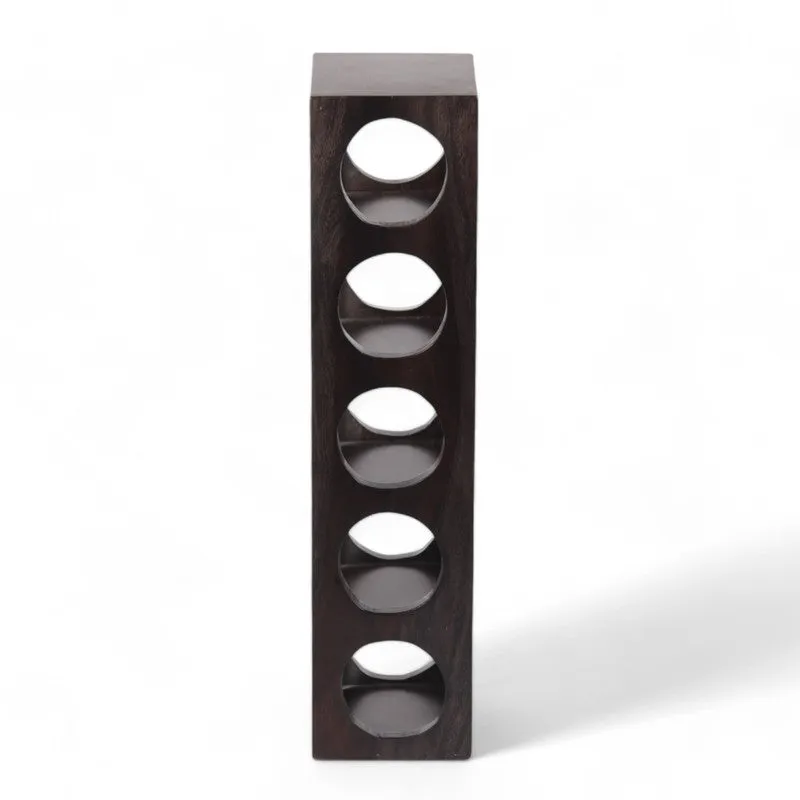 Zverox Sheesham Wooden Wine Rack - Taupe media 3