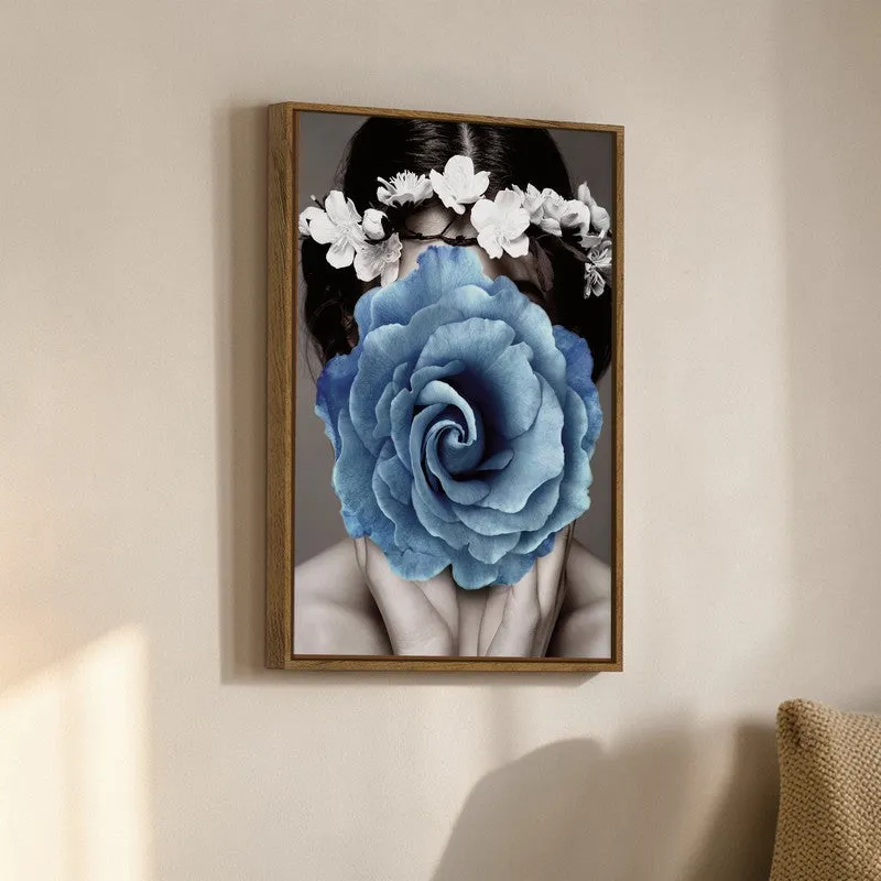 Her in Bloom Canvas Wall Art With Frame media 3