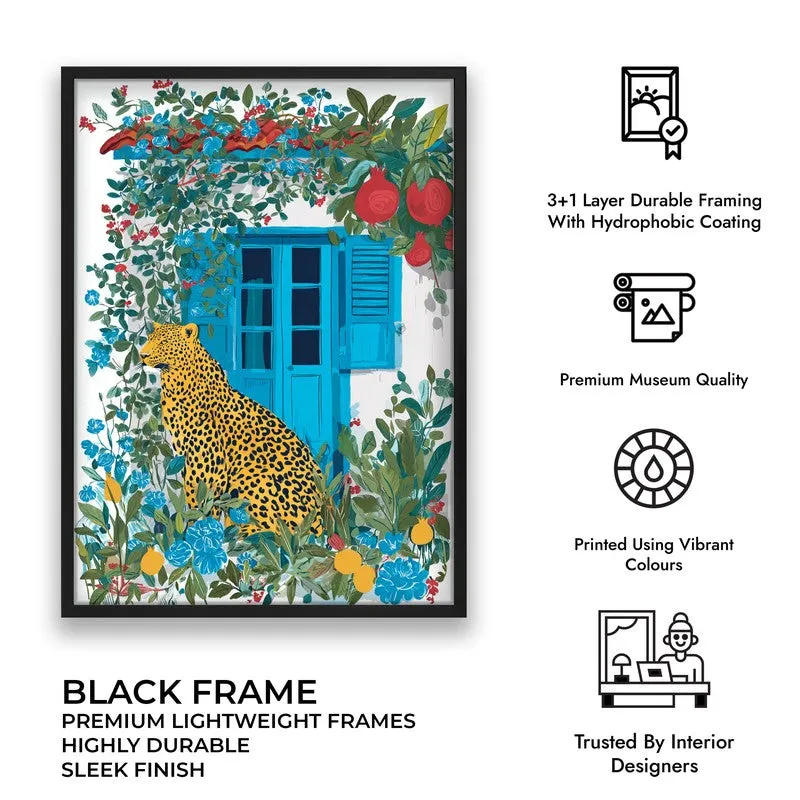 Amber Fruit Canvas Wall Painting - Black Frame media 9
