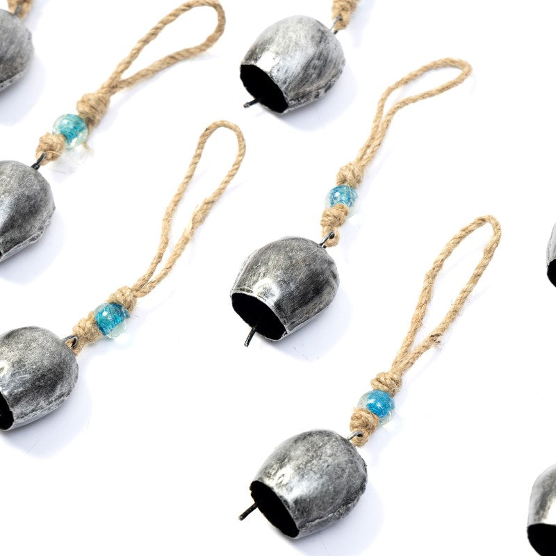 Aura Decorative Hanging Bell (Silver) - Set Of Ten media 8