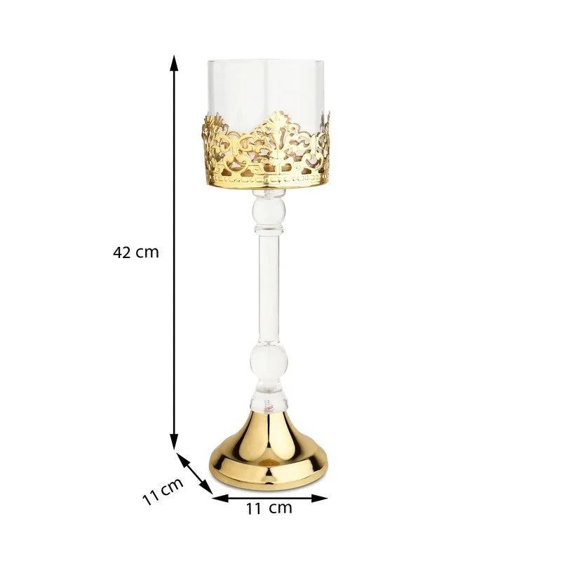 Aurum Crest Pillar Candle Holder media 7