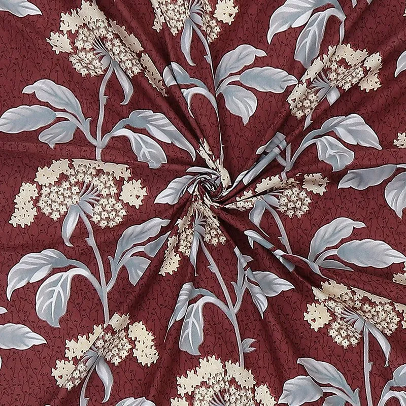 Monte Carlo Flow Garden Bedsheet (Brown) - 120 GSM media 9