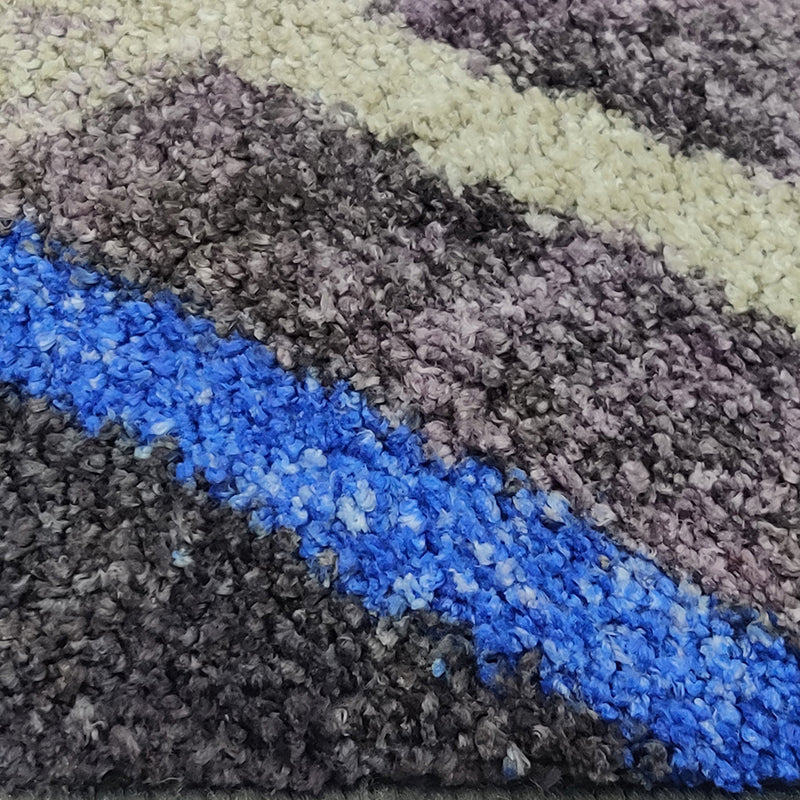 Aaris Geometric Micro Fiber Runner Rug - Dark Grey media 5