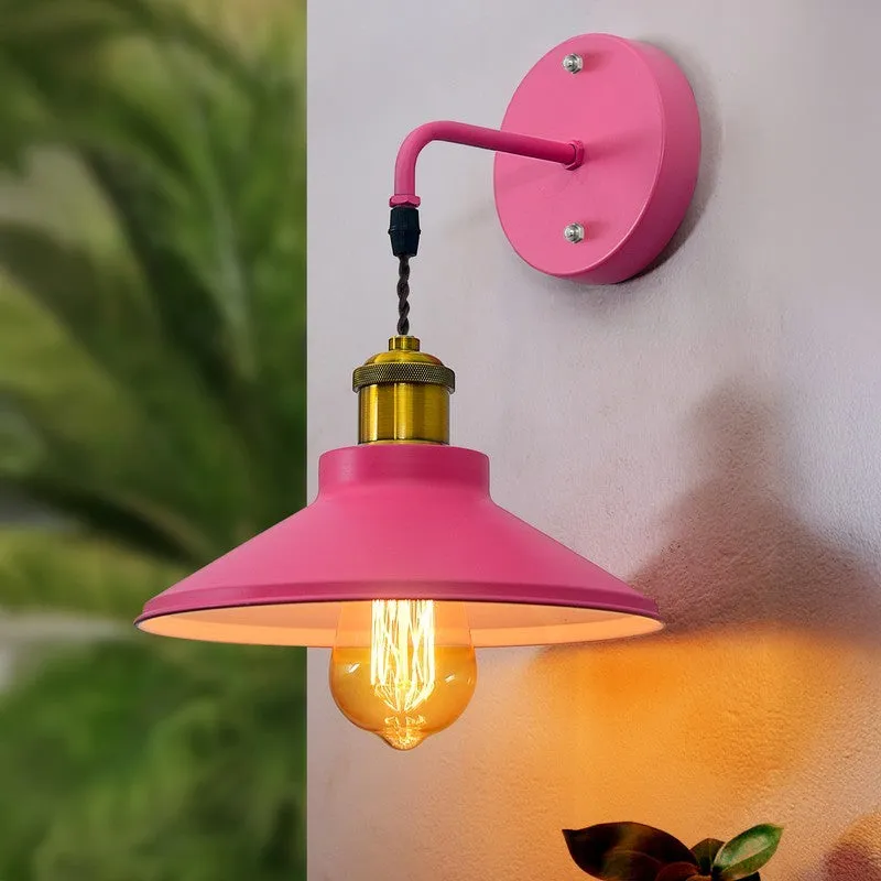 ZenithAura Metal Wall Lamp - Pink media 1
