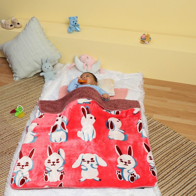 Monte Carlo Bunny Blossom Blanket - 550 GSM