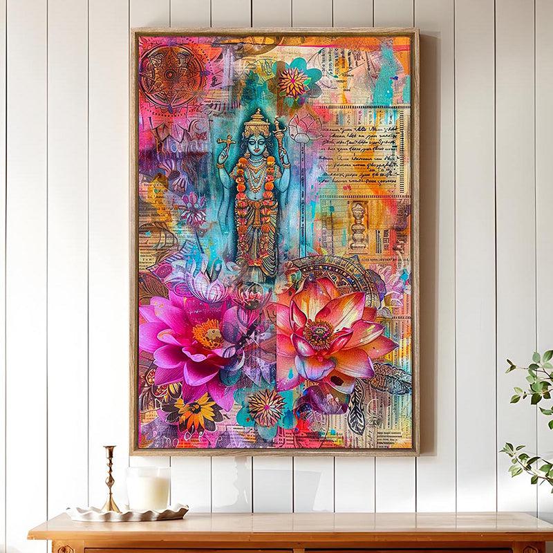 Rangavali Shakthi Canvas Wall Art With Frame