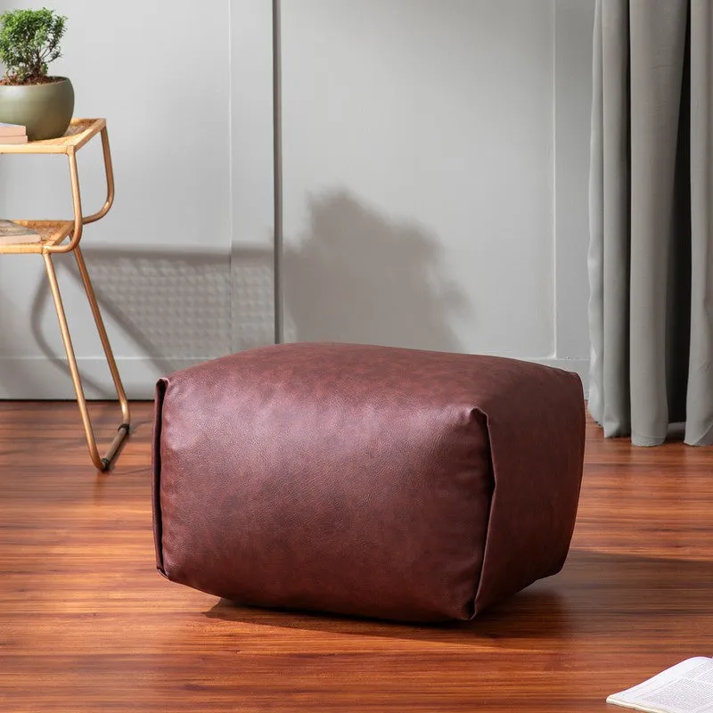 Clean Aesthetic Pouffe - Brown media 3