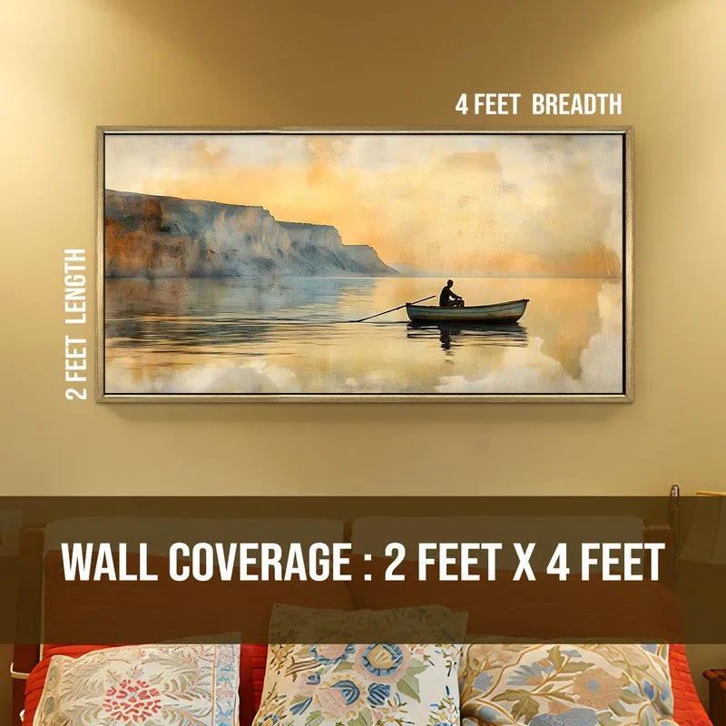 Lakespell Canvas Wall Painting With Frame media 8