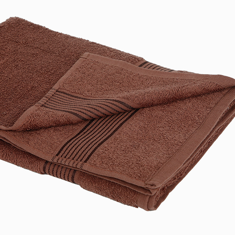 Nuage Cotton Towel Set (Brown ) - Set Of Four media 5