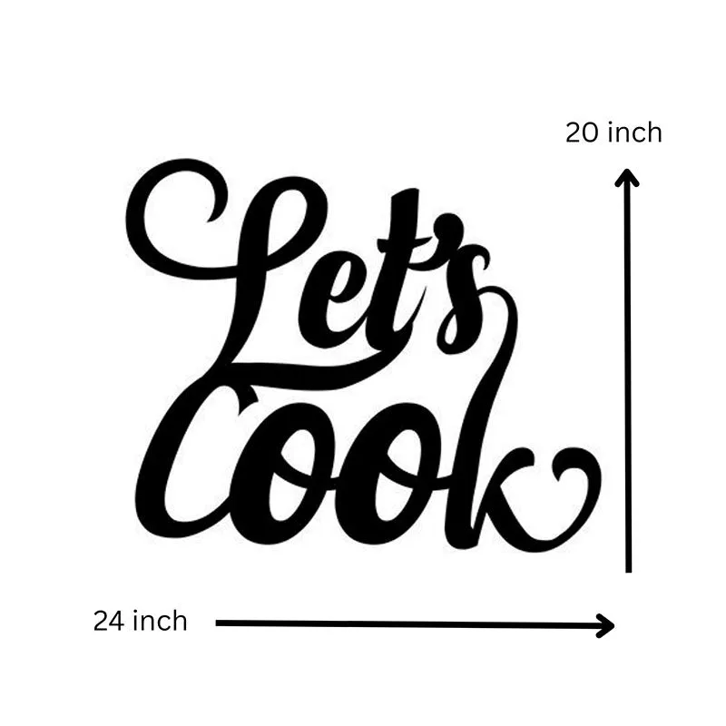 Let'S Cook Black Iron Wall Accent media 5