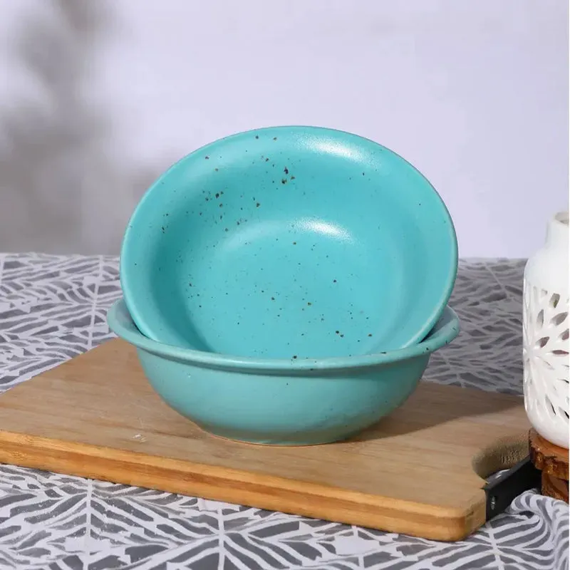 Neelima Handmade Serving Bowl - 700 ML media 3