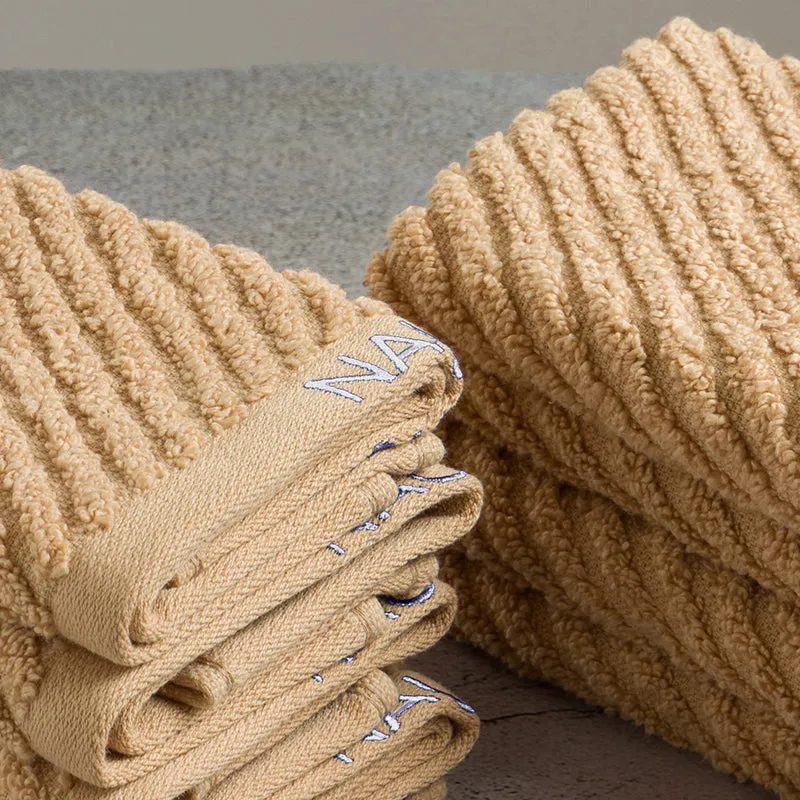 Nautica Riviera Soft Cotton Face Towel (Light Tan) - Set Of Eight media 5