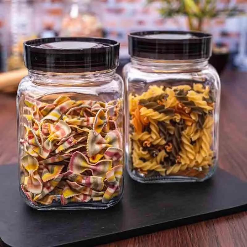 Bento Storage Jar with Lid (1200 mL Each)- Set of Two media 1