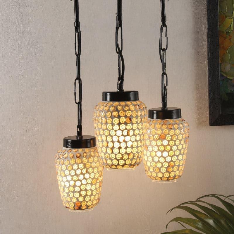 Honey Comb Gleam Cluster Ceiling Lamp