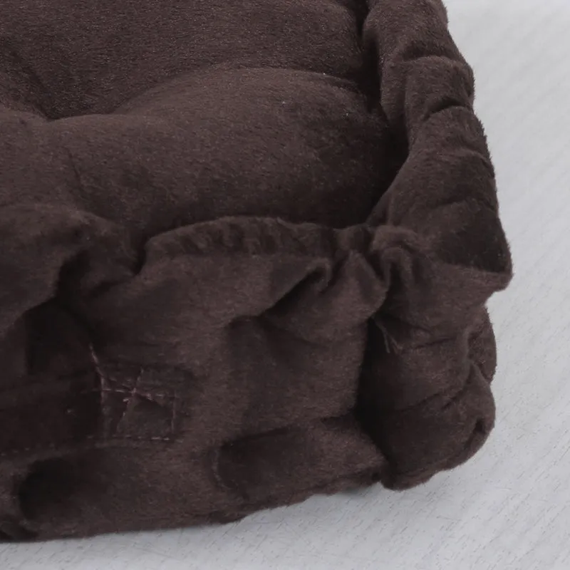 Thera Velvet Floor Cushion (Brown) - Set Of Two media 3