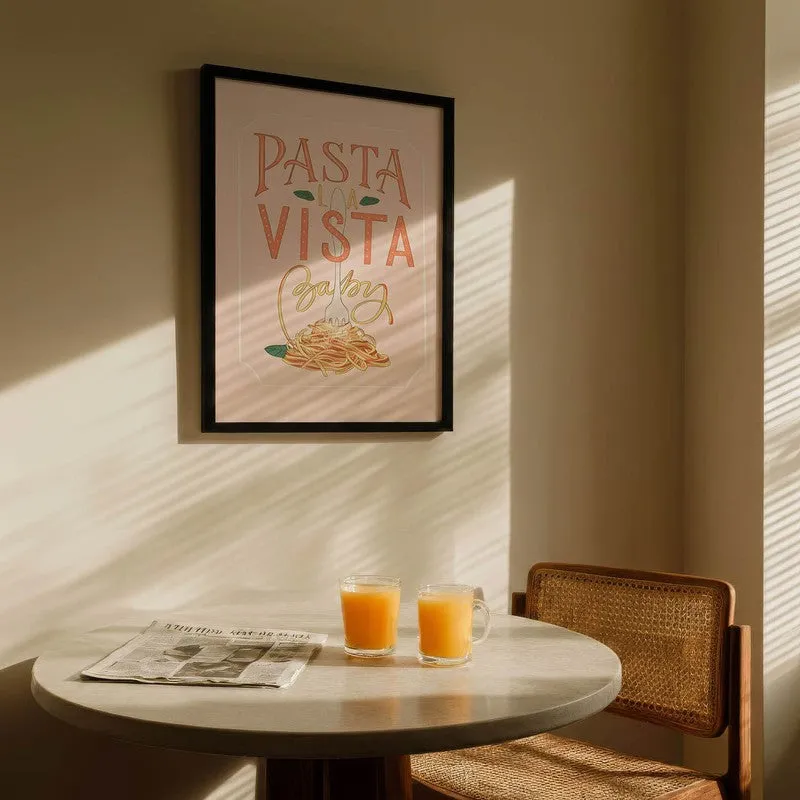 Pasta Vista Archival Canvas Wall Art - Black media 5