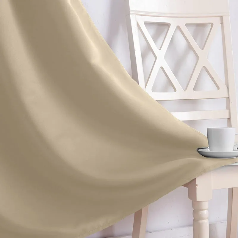 Noir Triple Pinch Pleat Blackout Curtain - Beige media 4