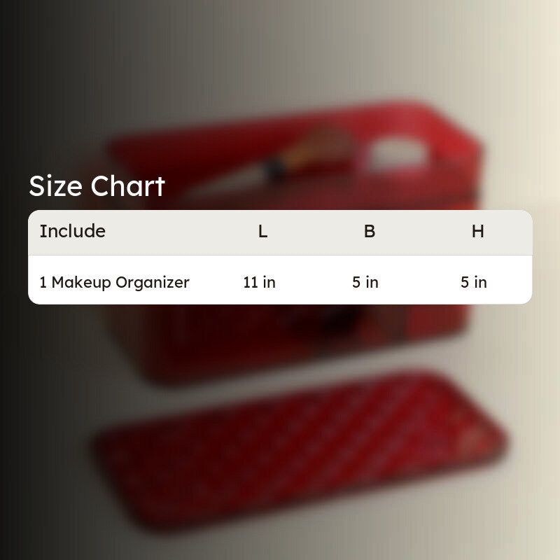 Zaxa Makeup Organizer - Red media 8