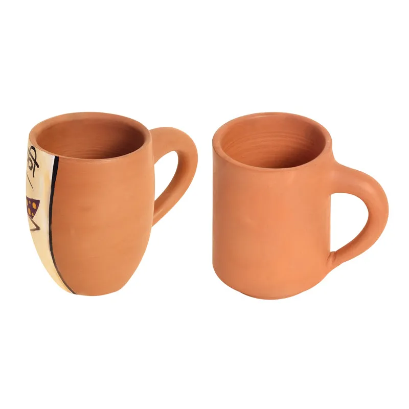 Ek Terracotta Tea Cup (150 mL Each) - Set of Two media 6