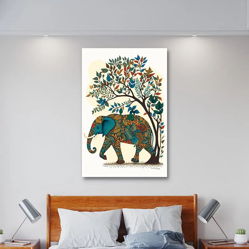 Azure Haathi Wall Art media 3