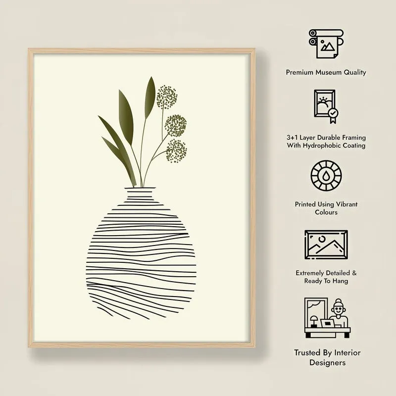 Woven Sanctuary Archival Canvas Wall Art - Natural Brown Frame media 8