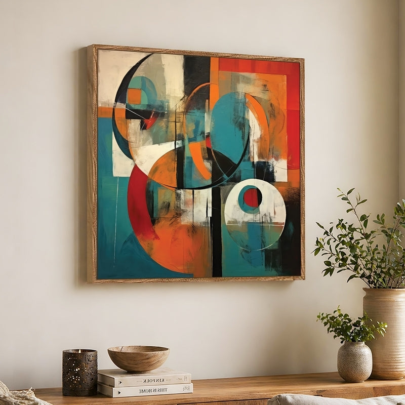 Pattern Spirit Canvas Wall Art With Frame