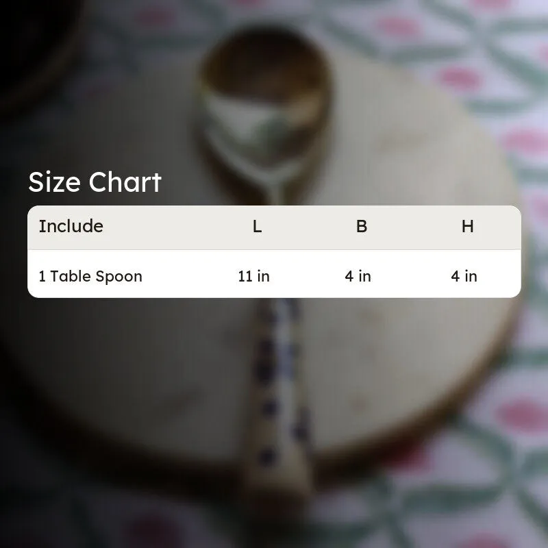 Petal Drop Steel Table Spoon media 6