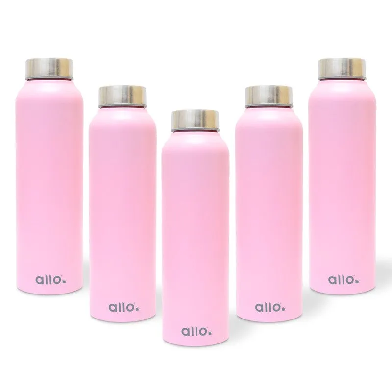 AquaZen Stainless Steel Water Bottle (950 mL Each) - Set Of Five media 3