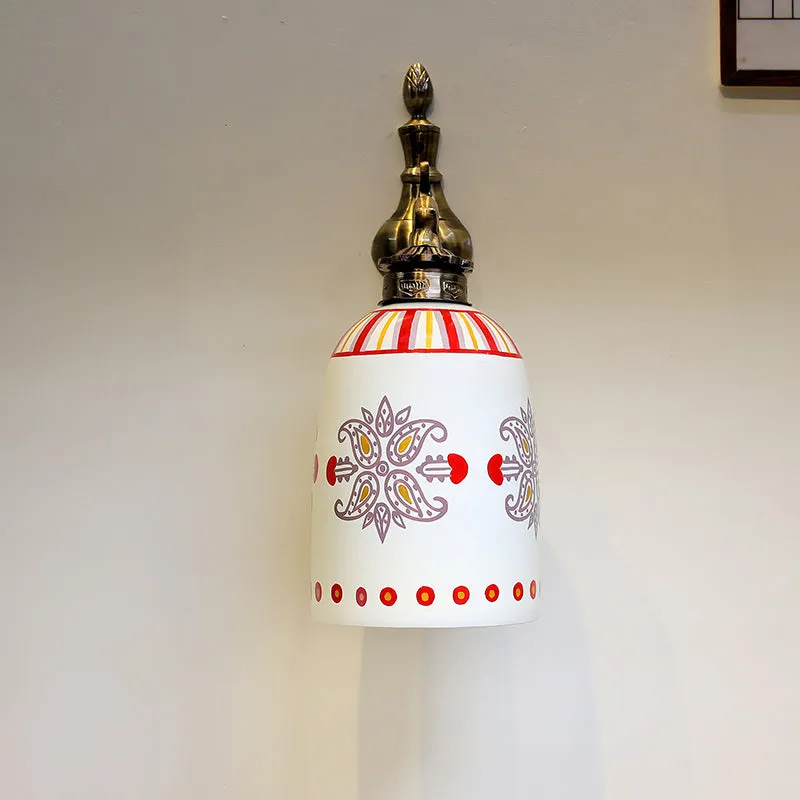 Rosette Glow Hand Painted Wall Lamp media 5