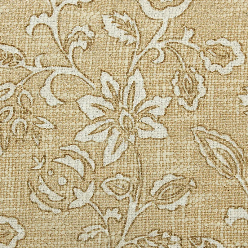 Willow Petal Cotton Table Mat (Beige) - Set Of Two media 4