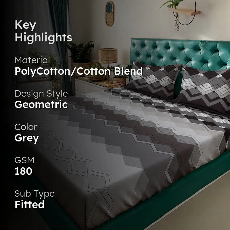 Alethea Fitted Bedsheet - 180 GSM media 2