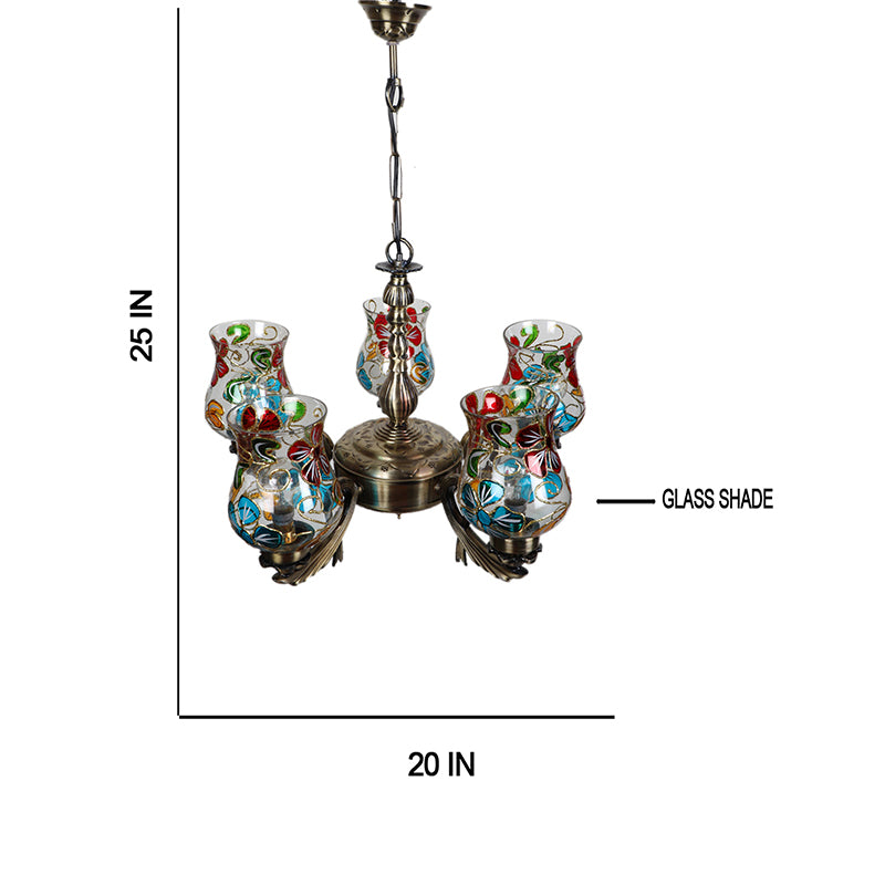Fumo Vistara Mosaic Golden Antique Ceiling Lamp media 4
