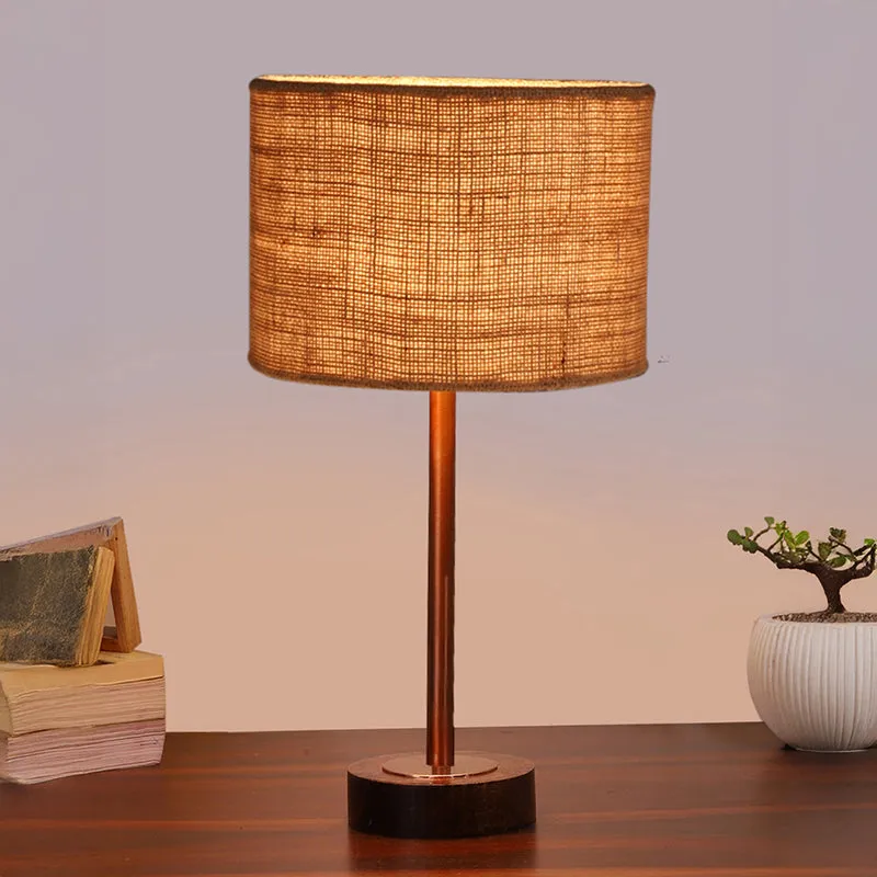Sienna I Rodin Wooden Table Lamp - Beige,Copper,Brown media 2