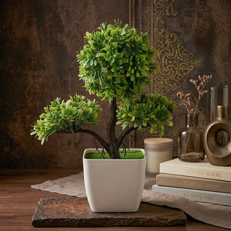 Faux Bushy Bonsai Plant - 20 cms media 3