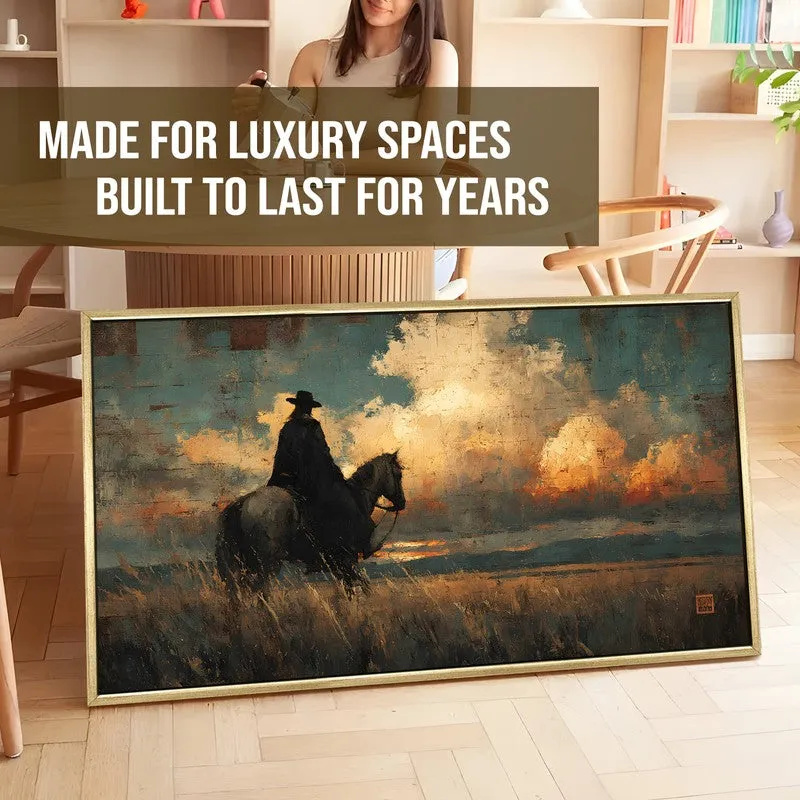 Borderland Canvas Wall Painting With Frame media 5