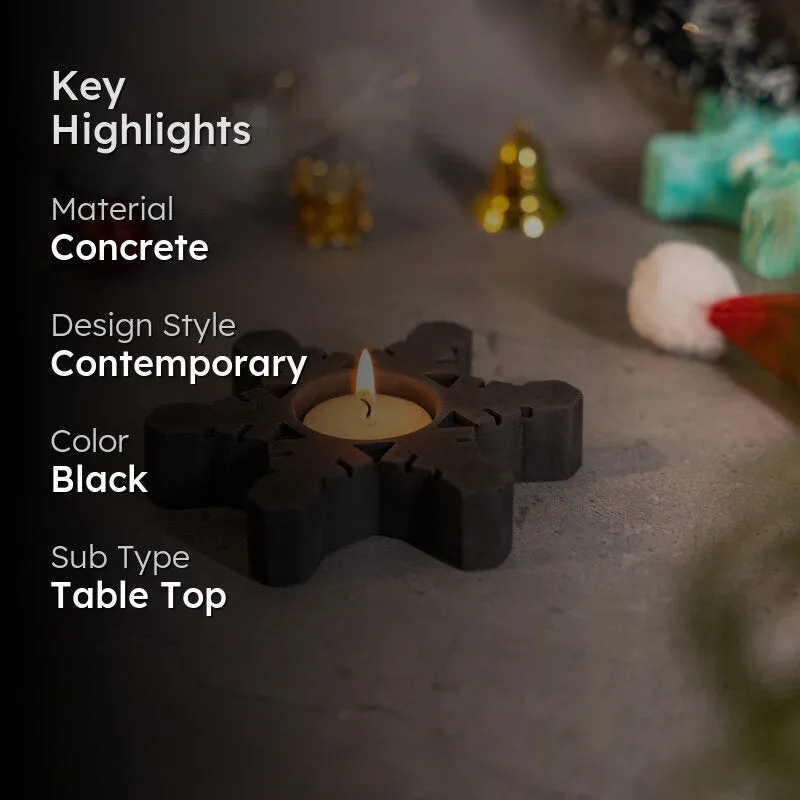 Starry Glow Candle Holder - Black media 2